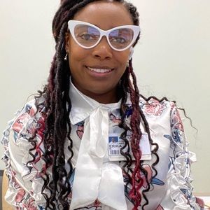 White Cat eyes clear lens eyeglasses